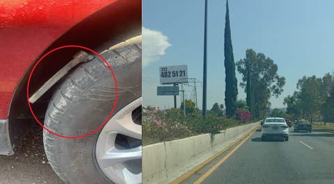 El peligro en la v&iacute;a &iexcl;Cuidado en la Recta a Cholula! Ponchallantas al acecho de automovilistas