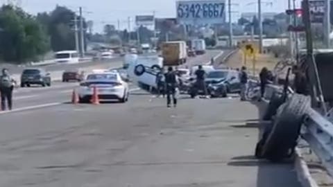 VIDEO: Caos tras fatal accidente en la Autopista México-Puebla, a la altura de Xoxtla