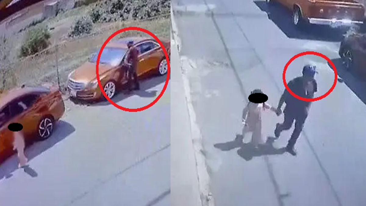 ¡Indignante! Usa a una niña para robar autopartes y lo graban en Puebla