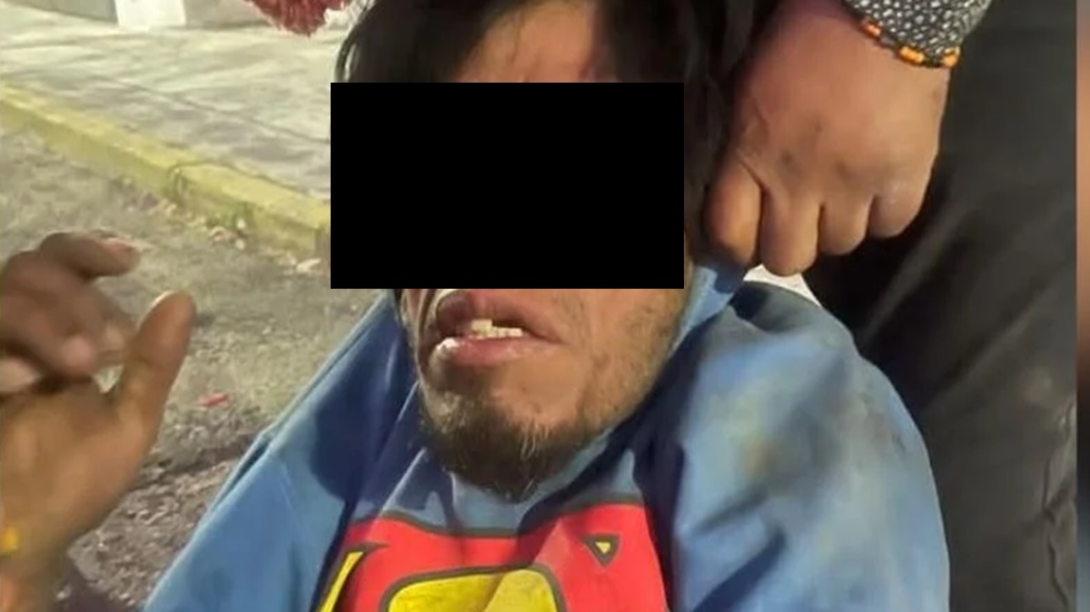 Poblanos justicieros capturan a ladrón de autopartes en la colonia La Loma