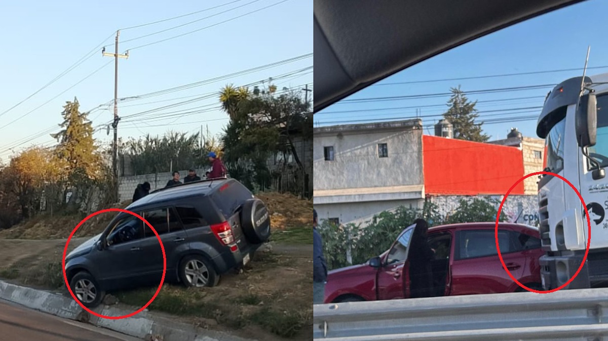 Múltiples accidentes colapsan la autopista México-Puebla este miércoles 26 de febrero