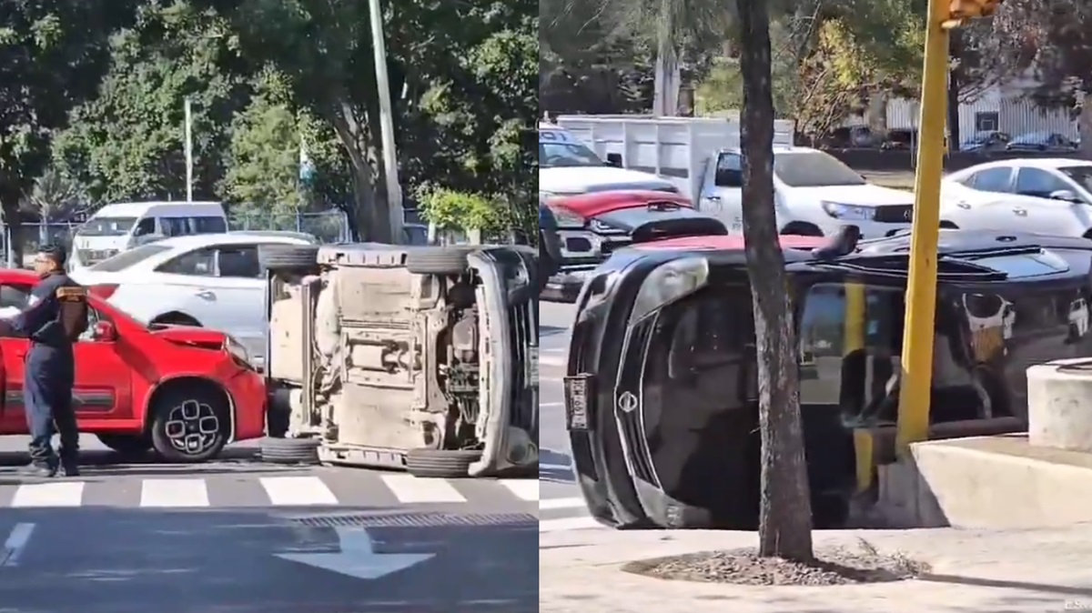 Impactante Accidente en Puebla: Auto Termina Volcado en Osa Mayor