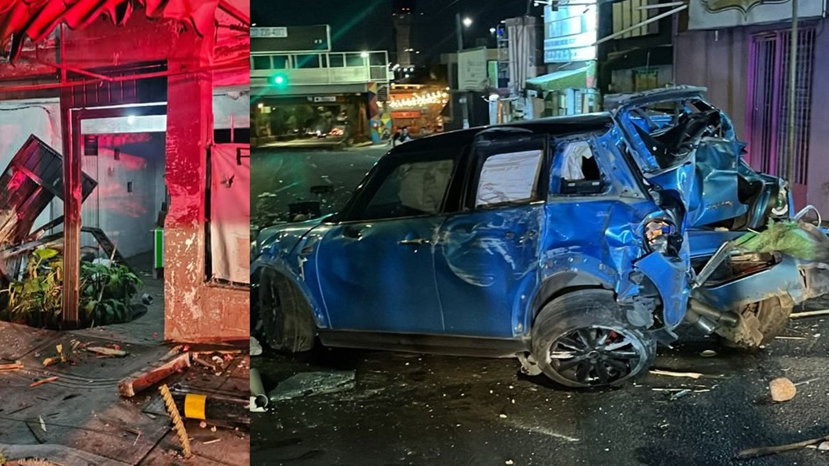 Sábado de Tragedia en Puebla: Poblano ebrio choca su Mini Cooper ebrio y mata a taquero en la Recta a Cholula
