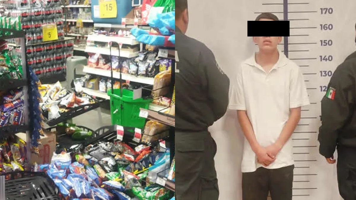 ¡Descontrol total! Jóvenes destrozan Bodega Aurrerá y atacan a empleados