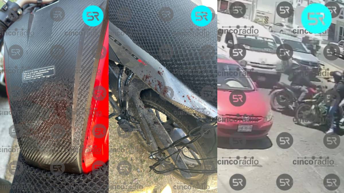 Celular y Cartera Salvan la Vida a Motociclista en Asalto Violento en Puebla: Imágenes Impactan Redes
