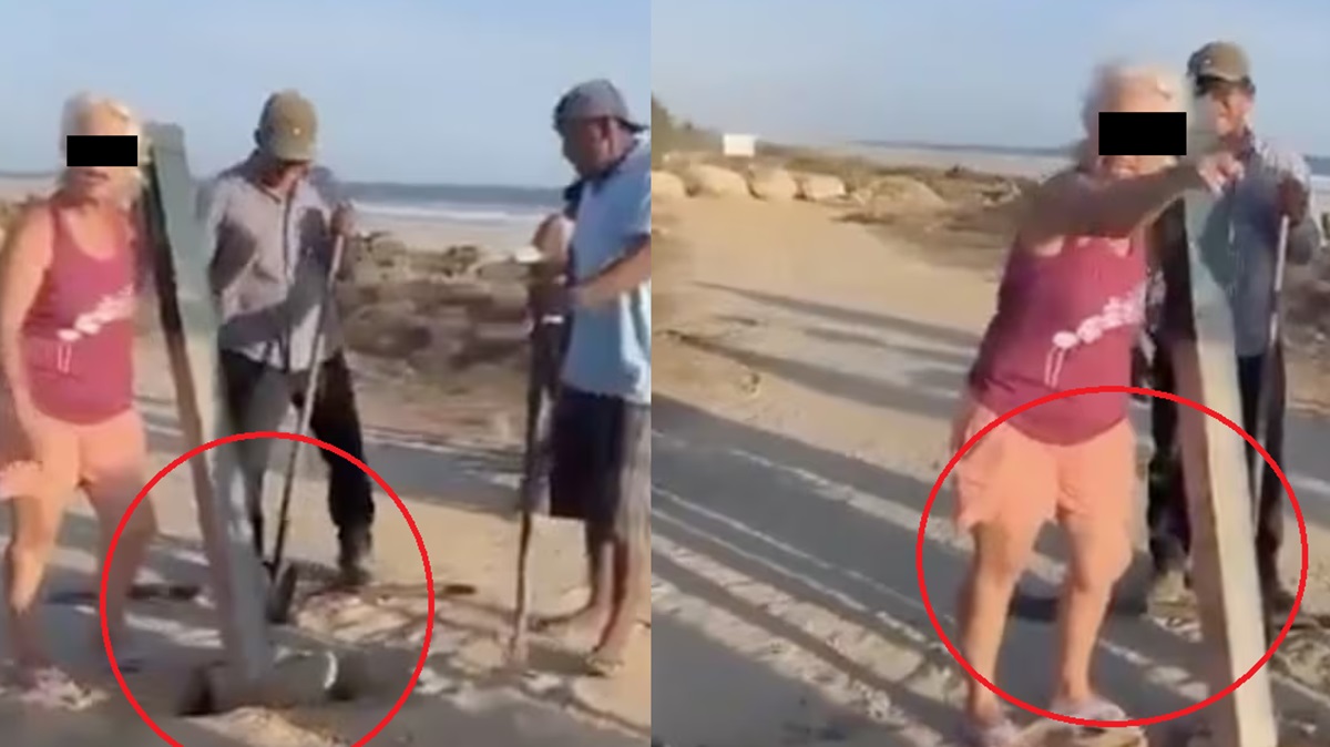 Mujer extranjera intenta ‘privatizar’ playa en Oaxaca y se vuelve viral