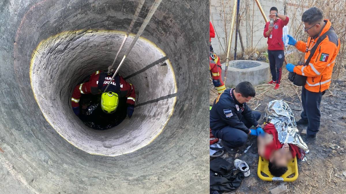 Milagro en Puebla: Hombre Sobrevive Tras Caer a un Pozo de 10 Metros en la Constitución Mexicana