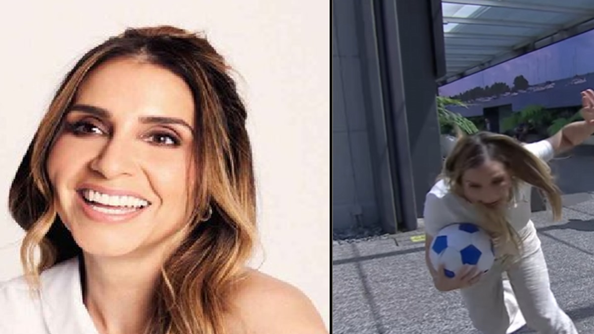 Jimena Longoria sufre aparatoso accidente en vivo en ‘Venga la Alegría’