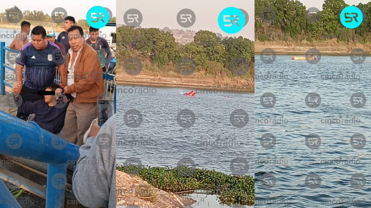 Tragedia flotante en Valsequillo: camioneta cae al lago y un joven héroe evita lo peor