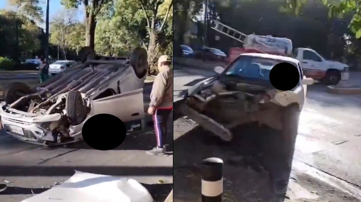 VIDEO Mortal volcadura en el bulevar 5 de Mayo; conductor ebrio invade carril contrario frente al CENHCH