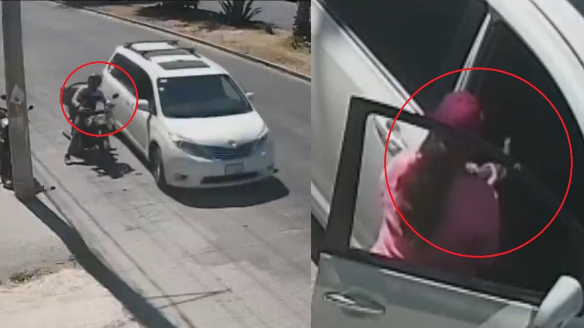 “Doña Carlota poblana” saca pistola tras choque vial en Municipio Libre; acusan modus montachoques