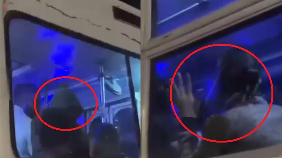 ¡Otra vez la Ruta 21! Captan violento asalto armado en Los Fuertes, Puebla — Pasajeros lo pierden todo