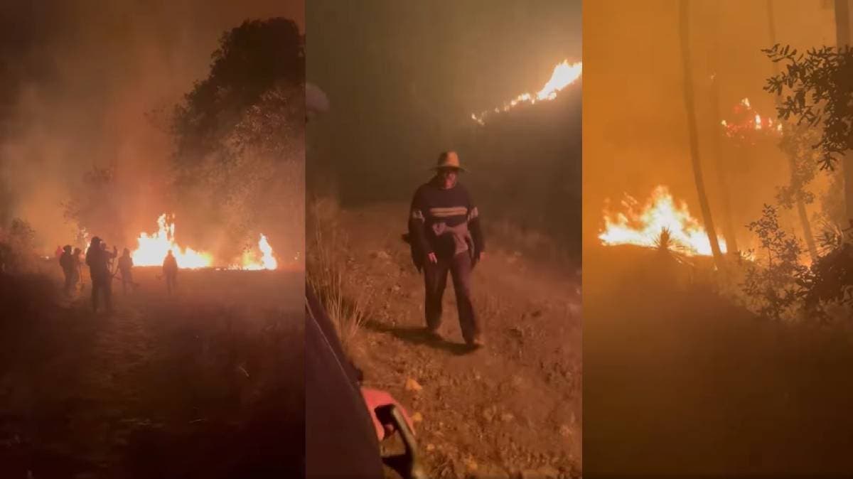 El fuego fue intencional: capturan a presuntos responsables de incendios en Puebla