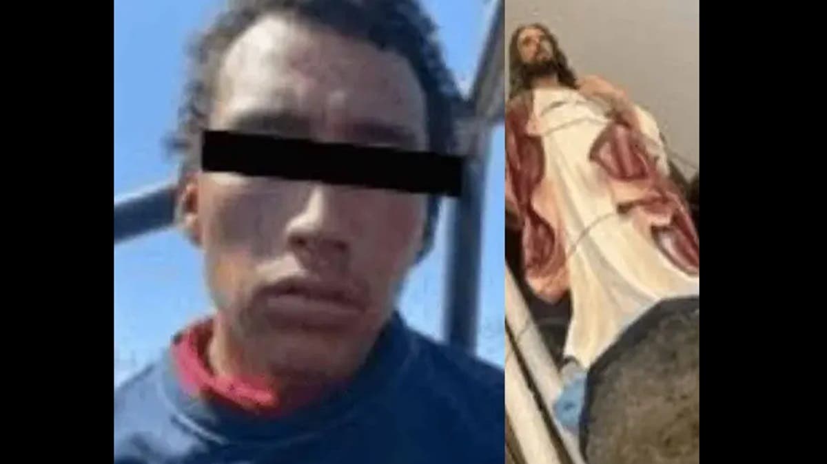 ¡Ni la fe se salva! Detienen a ladrón por robar imágenes religiosas en pleno Domingo de Ramos