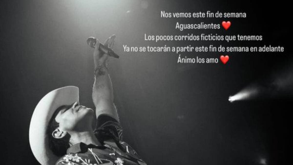 Eduin Caz confirma show en Feria de Aguascalientes, pero sin narcocorridos: “Vamos por la fiesta, no por la polémica”