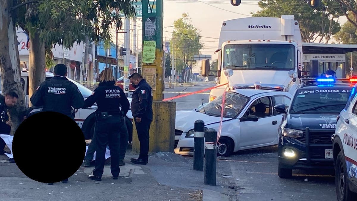 Viernes de Tragedia: Fatal accidente en Valsequillo: conductor del Chevy muere tras choque con camión de basura