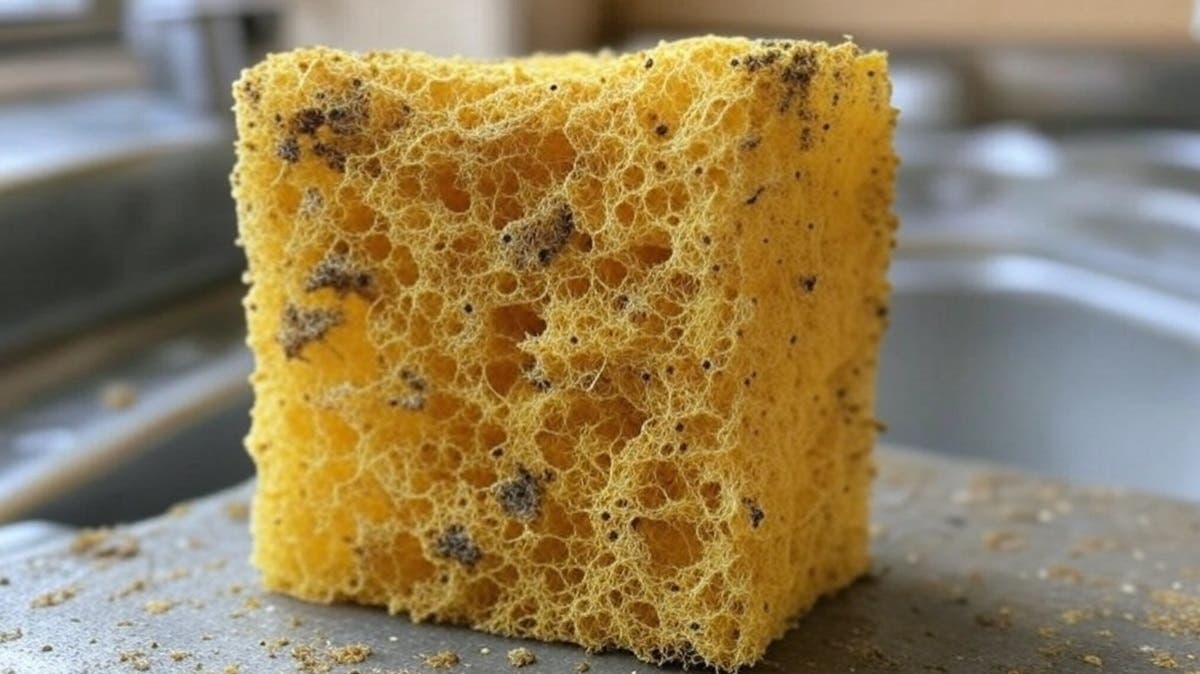 ¡Tu esponja de cocina podría tener más bacterias que un inodoro!