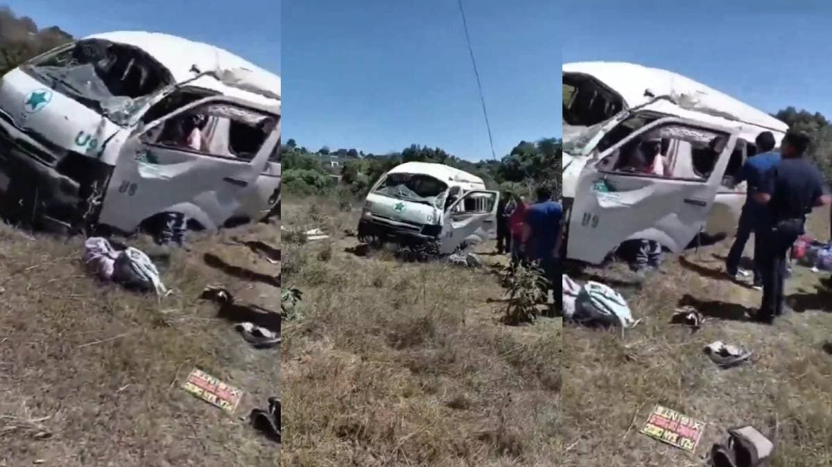 Tragedia Sobre Ruedas: Combi Escolar Pierde el Control y Deja Varios Heridos en Ruta a San Jerónimo