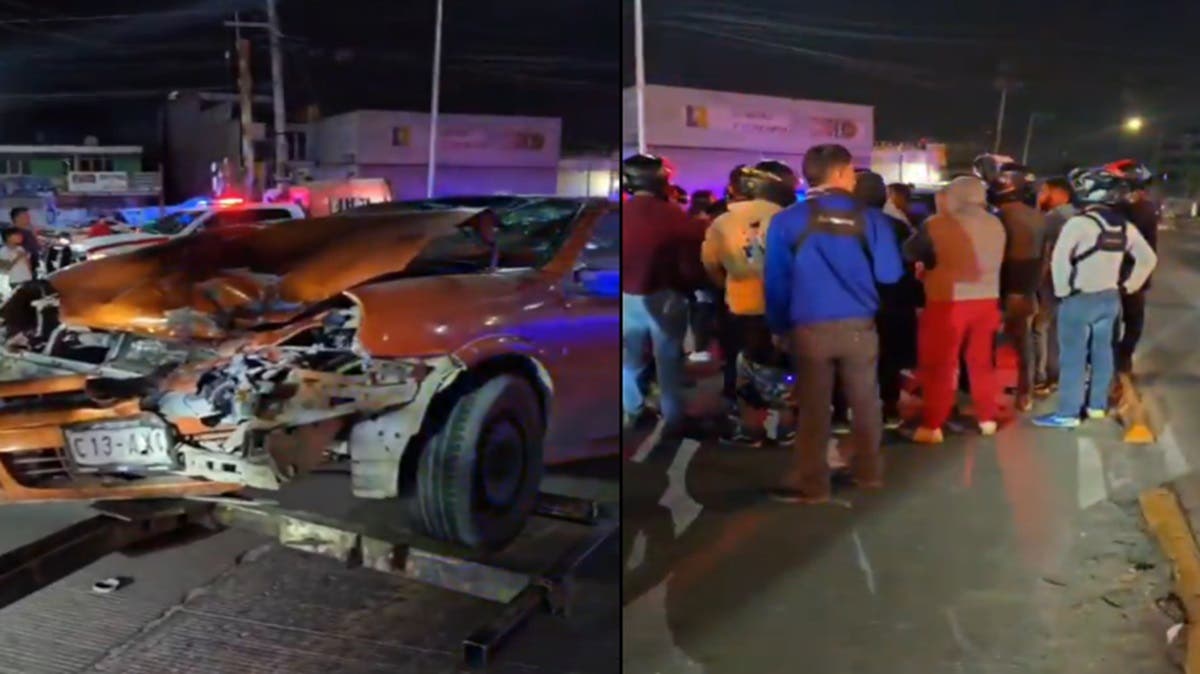 Repartidores detienen a conductor que atropelló a biker en Bulevar Carlos Camacho; intentó huir tras choque