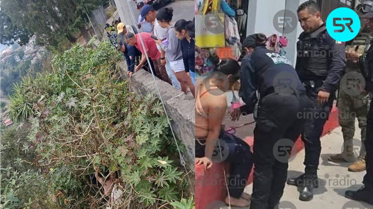Salto al abismo: mujer sobrevive tras arrojarse a una barranca en Zacatlán