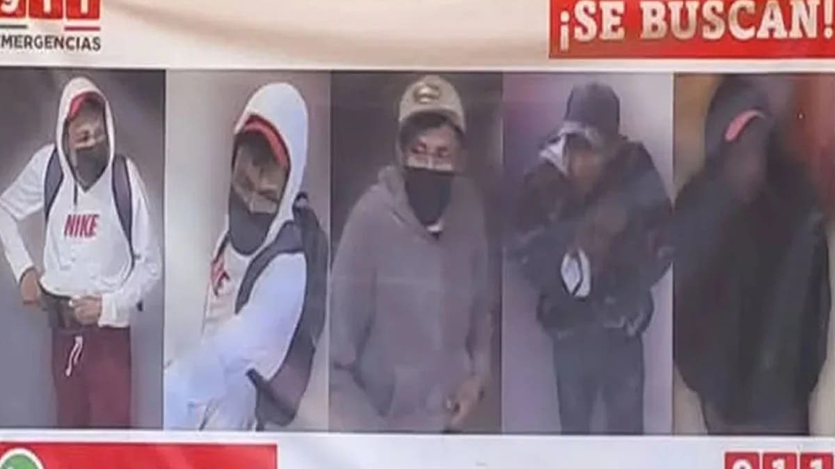 Difunden rostros de presuntos criminales tras doble asesinato de policías y quema de Oxxo en Bosques de San Sebastián