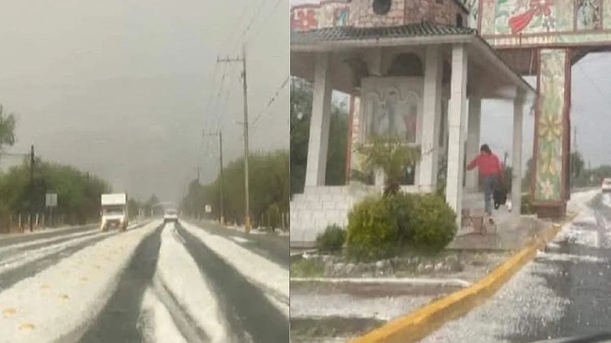 Granizada cubre calles de Yehualtepec y Tlacotepec: se inundan caminos y se congelan puestos del día de plaza