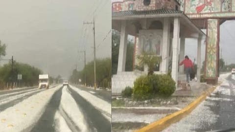 Granizada cubre calles de Yehualtepec y Tlacotepec: se inundan caminos y se congelan puestos del día de plaza