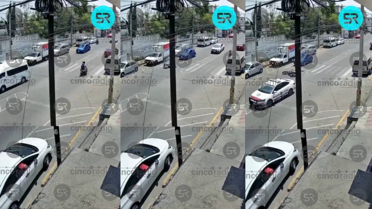 Persecución en San Jerónimo Caleras termina en tragedia: motociclista se estrella al intentar rebasar por la derecha