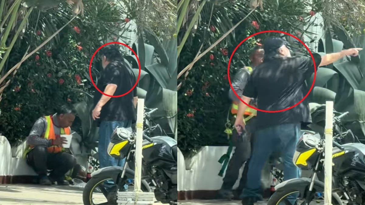 “¡Vete de aquí!”: turista estadounidense corre a obrero mexicano que comía en la banqueta y desata indignación nacional