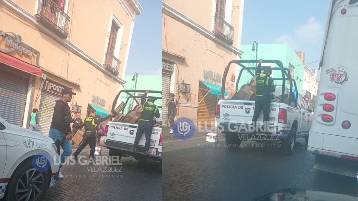 “Los dueños de la calle”: Operativo relámpago libera espacios del Centro Histórico de Puebla… pero los “viene, viene” regresan