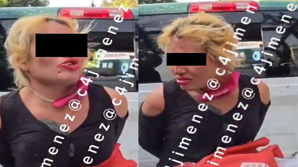 VIDEO Mujer caníbal: arranca dedos a mordidas a un joven en asalto y a un policía; empezó a cantar en la patrulla