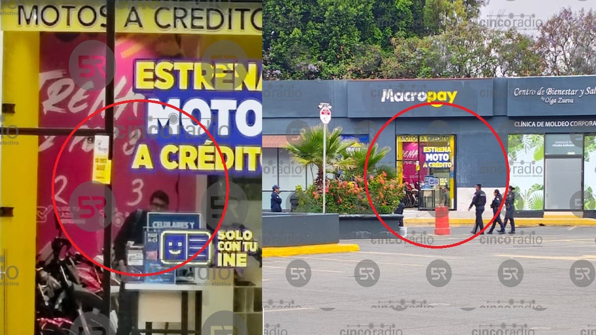 Dan cristalazo a tienda Macropay en Plaza Dorada; ¿Robo o vandalismo?