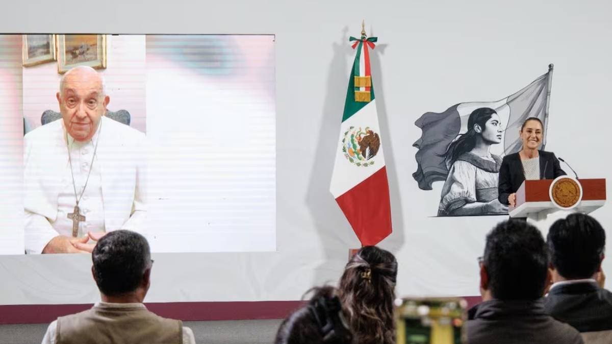 El Papa Francisco reaparece en mensaje inédito: “La Guadalupana nunca abandona a México”, dice en video presentado por Claudia Sheinbaum