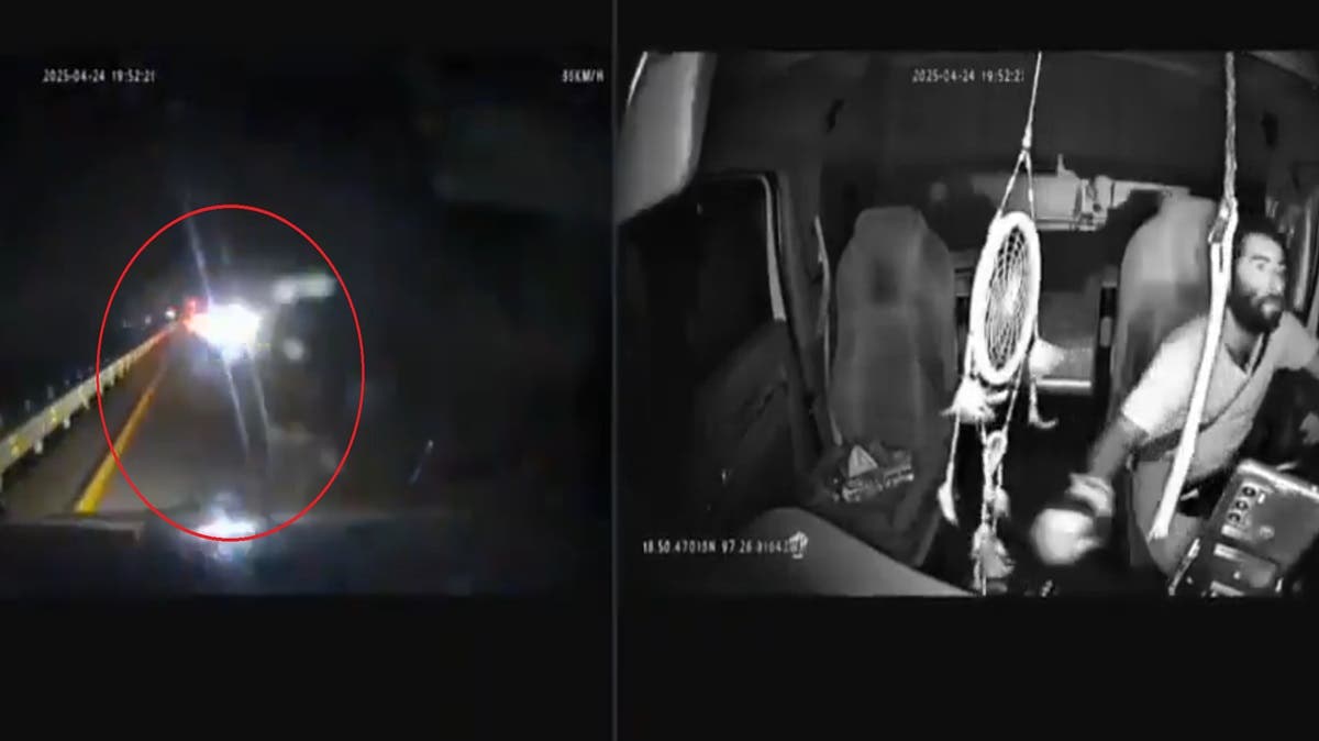 ¡Trailero escapa de asalto en la Puebla-Orizaba tras audaz maniobra! (VIDEO)