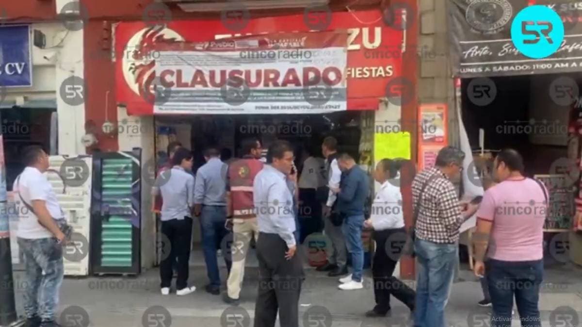 Operativo Sorpresa: Clausuran Tiendas de Productos Chinos en el Centro Histórico de Puebla por Irregularidades
