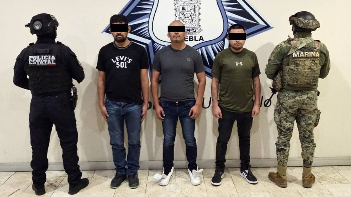 Caen “El Pelón”, “El Chuchas” y “El Nene”: Violentos generadores de caos capturados en Puebla