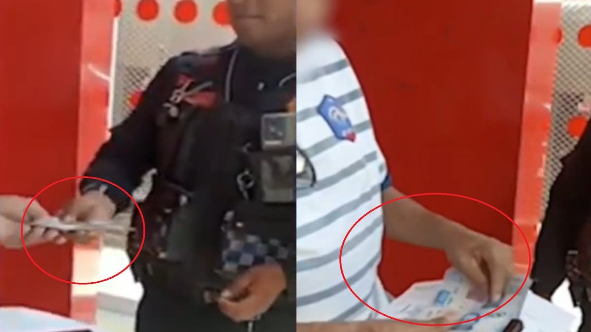 Honestidad que inspira: policías devuelven dinero olvidado en cajero