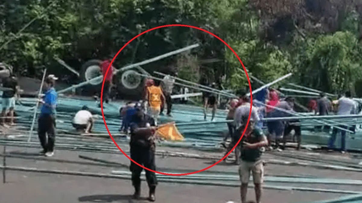 Tráiler vuelca y desatan rapiña: pobladores saquean acero y lo venden en redes sociales