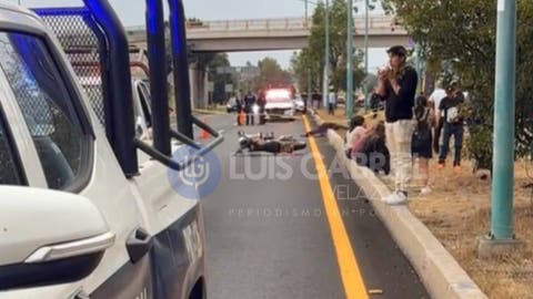 Motociclista pierde la vida en trágico derrape sobre la autopista Texmelucan-Tlaxcala, a la altura de Totolac