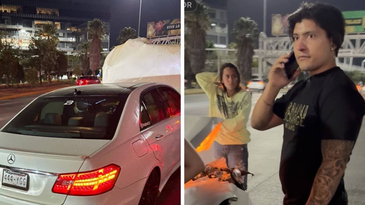 Escándalo en la Vía Atlixcáyotl: “Juniors del Mercedes” chocan y huyen con complicidad policial en Puebla