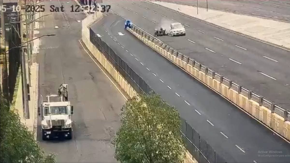 Conductor frustra asalto en carretera Querétaro–San Luis: arrolla a presuntos delincuentes armados y escapa del ataque