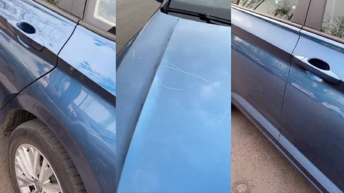 Desacuerdo en Costco termina en venganza: rayón intencional a un auto desata indignación en redes