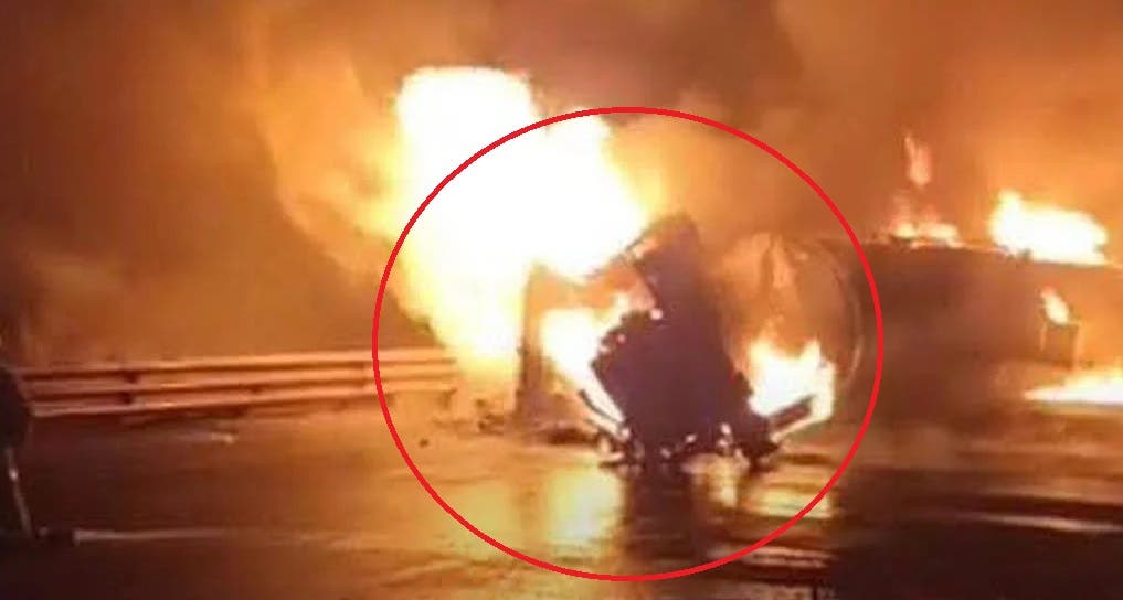 Explosión de pipa desata robos masivos en la autopista Puebla-Orizaba; chofer murió calcinado