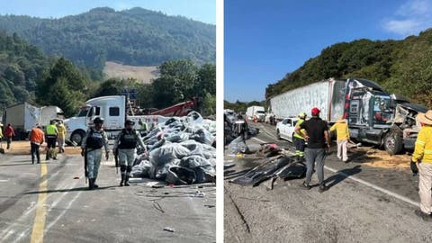 Tráiler cargado con tela vuelca en la Puebla-Orizaba: caos vial de más de 5 horas rumbo a Veracruz