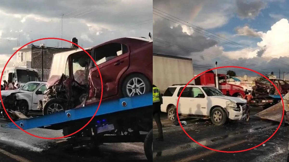 Carambola en la Tehuacán–Puebla deja cinco heridos y un prensado: el exceso de velocidad cobra factura