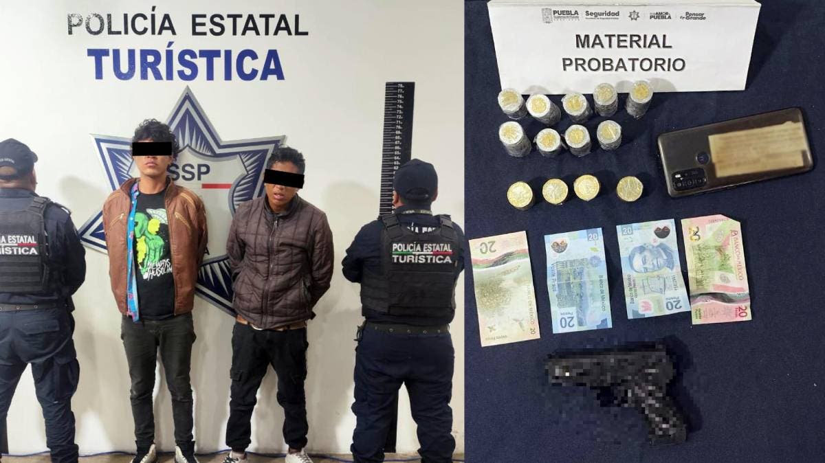 Del absurdo al delito: Asaltan tienda en Puebla con pistol4 de juguete y terminan detenidos por la Policía Estatal