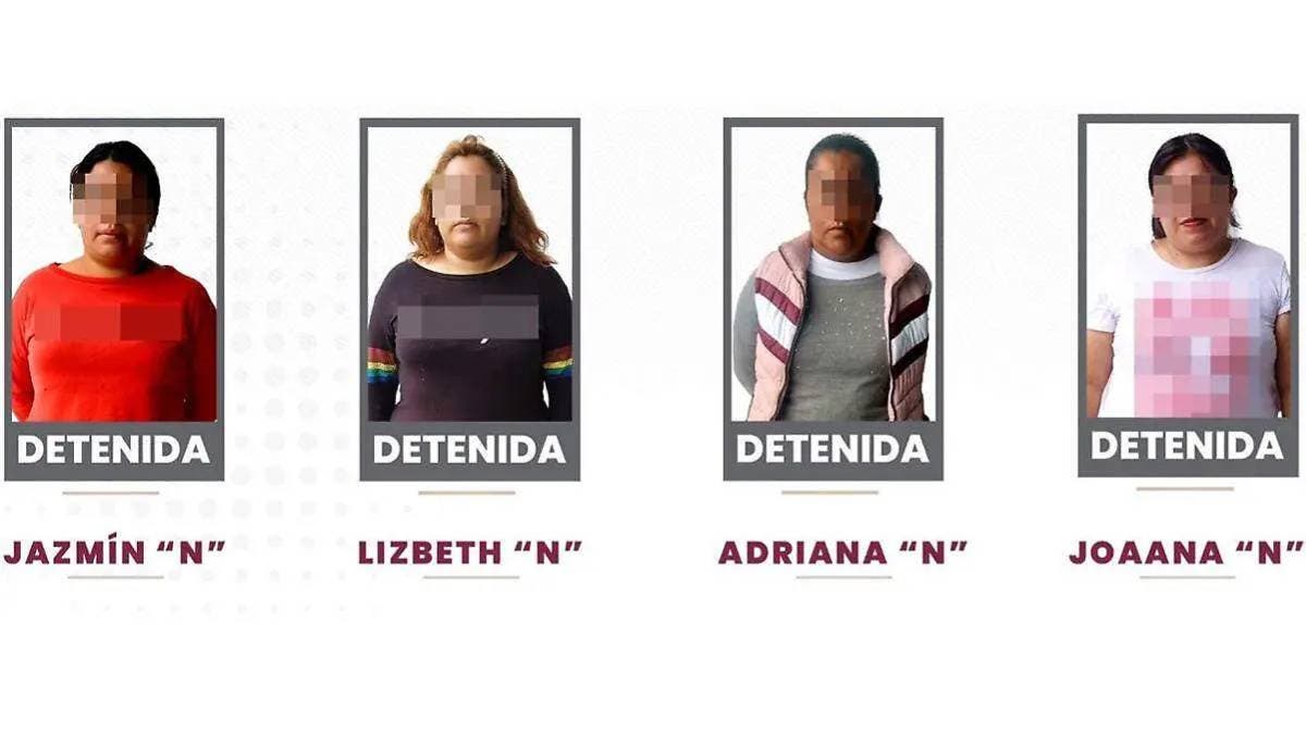 Cazadas en flagrancia: Cuatro mujeres detenidas tras asaltar a pasajero en transporte público de Huexotitla