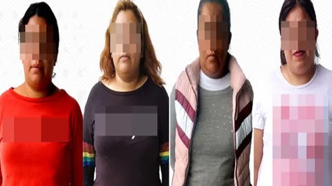 ¡Las atraparon! Cuatro mujeres carteristas detenidas tras robar celulares en transporte público de Puebla