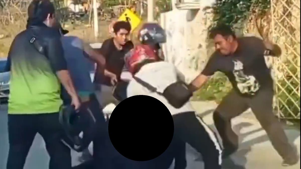 Vecinos hartos de la impunidad: sorprenden a ladrón y le dan “clase intensiva” con cinturón en mano | VIDEO