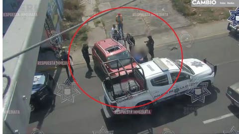 Recuperan camioneta robada y detienen a dos en San Jerónimo Caleras (VIDEO)